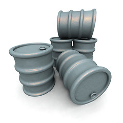 Image showing Gray Barrels