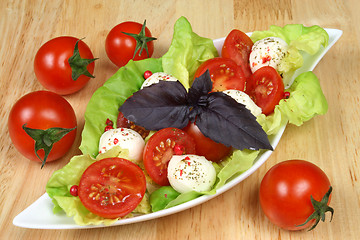 Image showing Cherry tomatoes salad