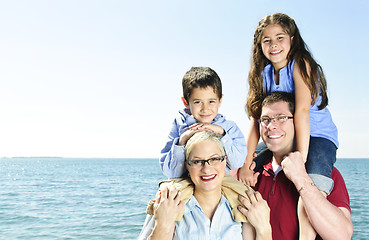 Image showing Happy family fun