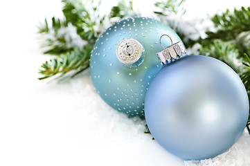 Image showing Christmas ornaments