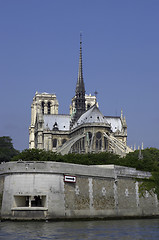 Image showing East view of Notre dame cathedral