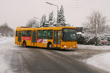 Image showing bus in ice and snow