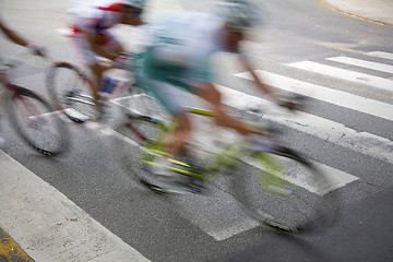 Image showing Cycling race