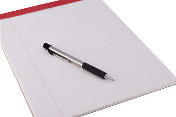 Image showing Legal Pad with Pencil