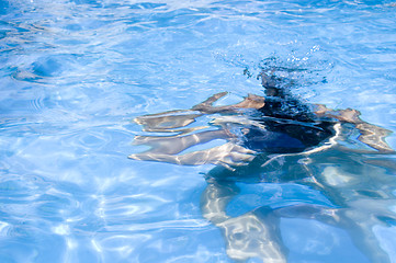 Image showing GIRL UNDERWATER