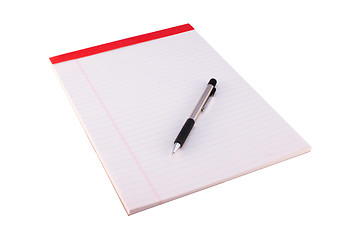Image showing Legal Pad and Pencil