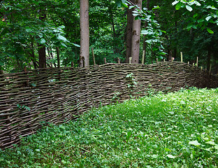 Image showing Garden fence