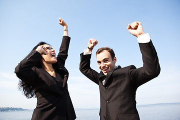 Image showing Happy business people