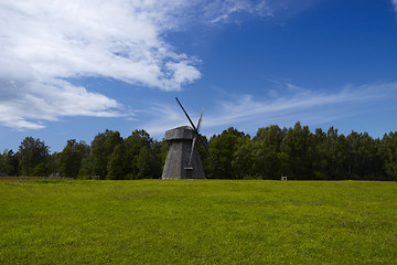 Image showing Old Lithuanian windmill