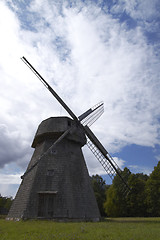 Image showing Old Lithuanian windmill