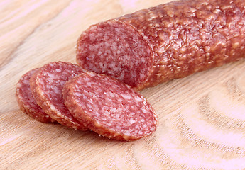 Image showing Sliced sausage