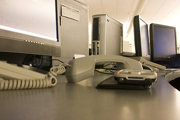 Image showing Computer and Monitors on a Workstation