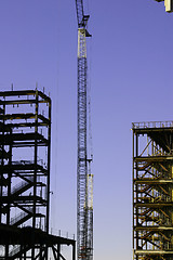 Image showing Construction Site & the Crane