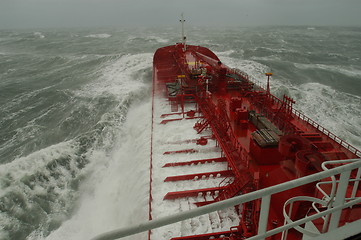 Image showing Ship in Storm