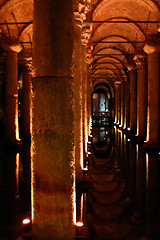 Image showing Underground Palace Cistern in Istanbul