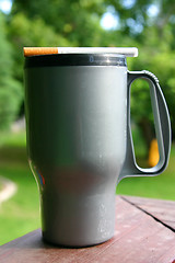 Image showing Coffee Mug and A Cigarette