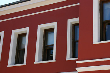 Image showing Red administration building in the Dolmabahce Palace