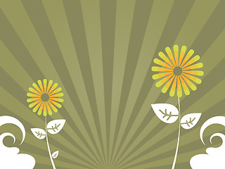 Image showing Brown Flower Background