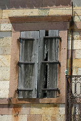 Image showing Old Unoccupied Church Window in Candarli, Turkey