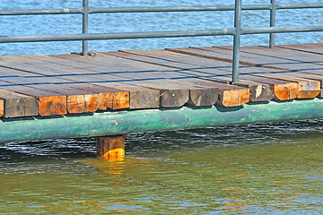 Image showing wooden foot bridge