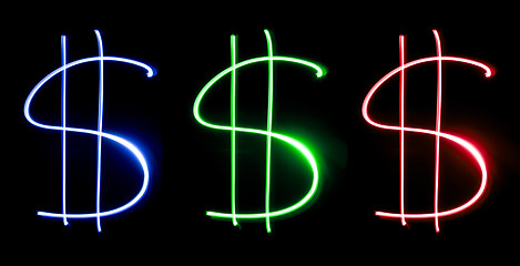 Image showing Abstract Dollar Sign