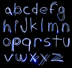 Image showing Neon Alphabet set