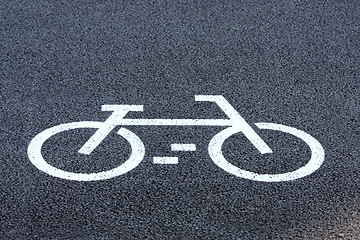 Image showing Bicycle road sign