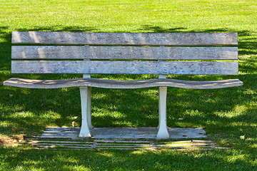 Image showing bench in the park 