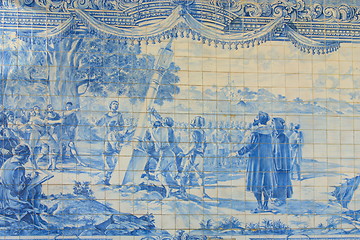 Image showing Vintage tiles from Lisbon, Portugal.