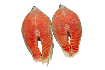 Image showing fresh salmon steak