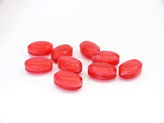 Image showing Red fruit candy