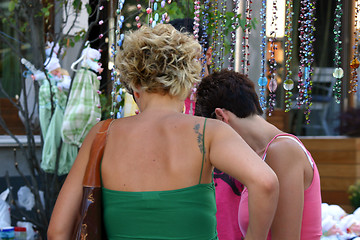 Image showing Gay Couple Street Shopping