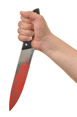 Image showing Hand with Knife