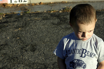 Image showing Angry Little Boy