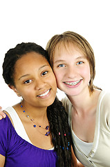 Image showing Two girlfriends
