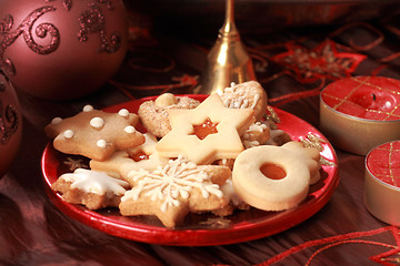 Image showing Delicious Christmas cookies