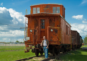 Image showing Train Caboose