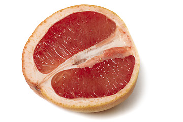 Image showing Pink grapefruit halve