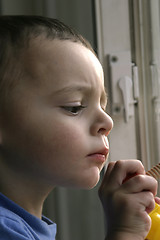 Image showing Close Up on Child and His Undivided Attention