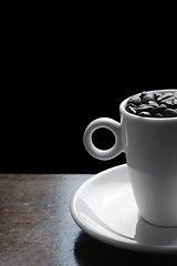 Image showing Coffee Cup and Beans