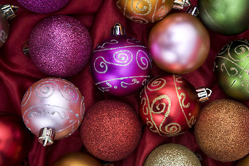 Image showing Christmas Bauble Background