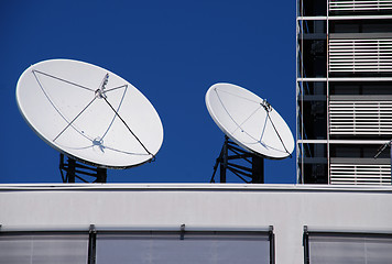 Image showing Satellite dishes