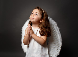 Image showing Holy angel praying