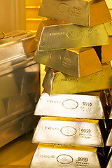 Image showing Golden bars