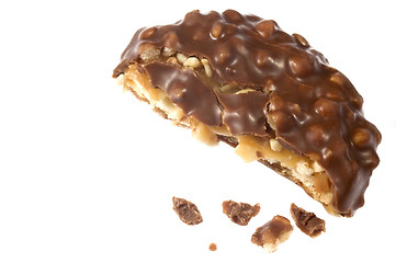 Image showing chocolate cookie on white background