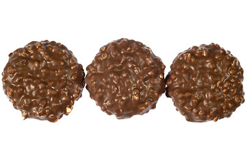 Image showing chocolate cookie on white background