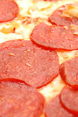 Image showing macro pepperoni