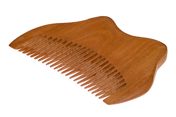 Image showing isolated wood comb