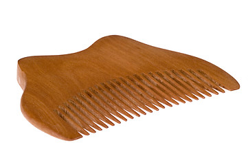 Image showing isolated wood comb