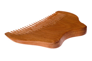 Image showing isolated wood comb